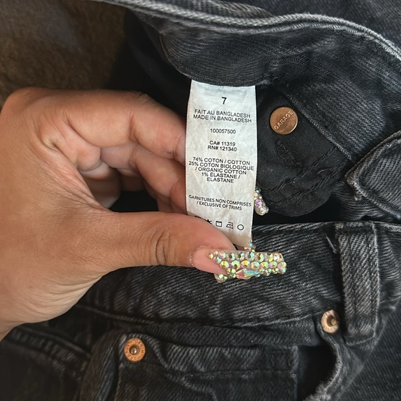 Garage black denim mom jeans - Picture 8 of 10